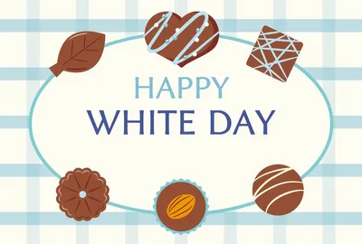 チョコが並んだホワイトデーカード, メッセージカード, メッセージカードテンプレート
