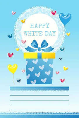 ホワイトデーメッセージカード　プレゼント, メッセージカード, メッセージカードテンプレート