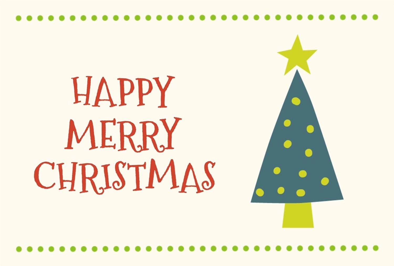 北欧風のポップなクリスマスカード, クリスマス, ツリー, カード, メッセージカードテンプレート