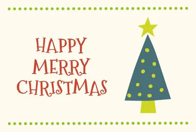 北欧風のポップなクリスマスカード, メッセージカード, メッセージカードテンプレート