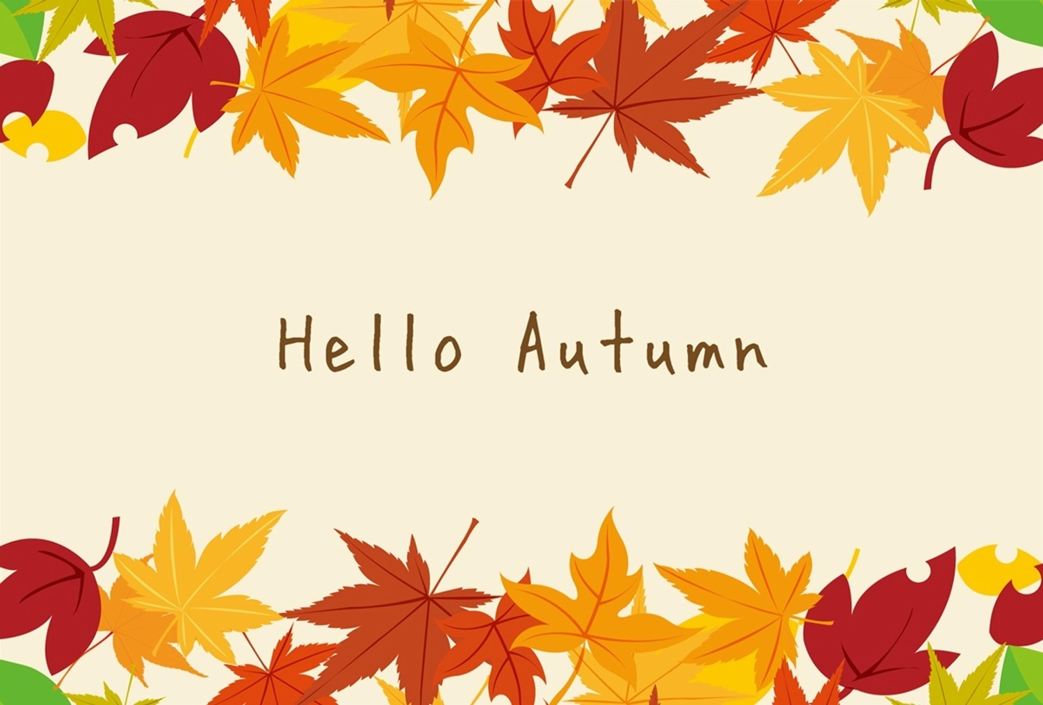紅葉が美しい秋の雰囲気のメッセージカード, 秋, 紅葉, もみじ, メッセージカードテンプレート