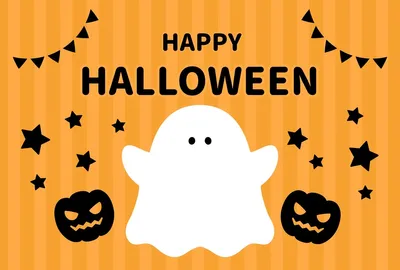 ハロウィンメッセージカード01, message card, message card template