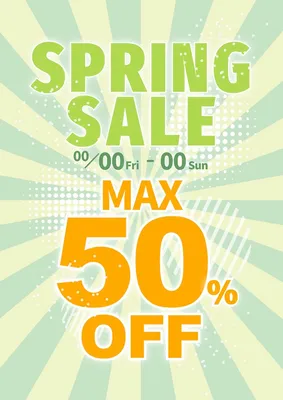 スプリングセールのポスター, Poster, Poster template