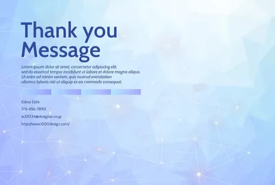 ポリゴン柄メッセージカード, 메시지 카드, 메시지 카드 템플릿