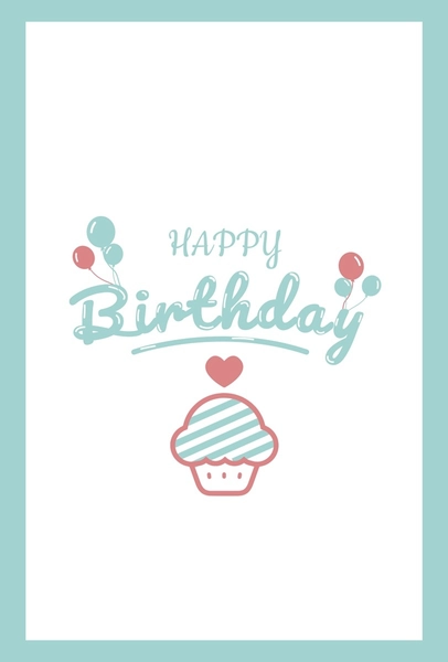 バースデーカード, 誕生日カード, 誕生日カードテンプレート