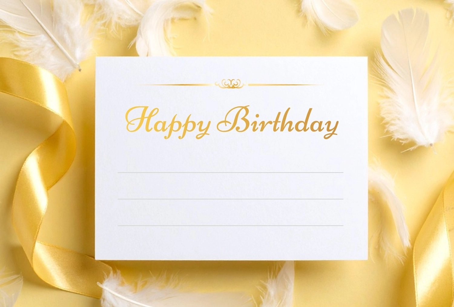 バースデーカード（イエロー）, 誕生日, カード, バースデー, 誕生日カードテンプレート