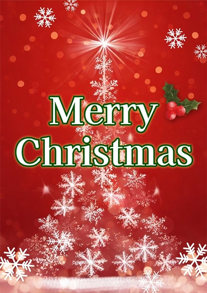 Merry Christmasポスター赤, Poster, Poster template
