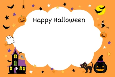 ハロウィンメッセージカード, メッセージカード, メッセージカードテンプレート