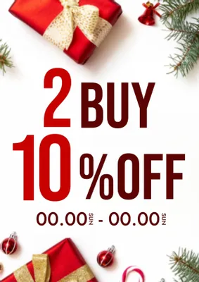 2BUY10%OFFまとめ買いセール冬, ポスター, ポスターテンプレート