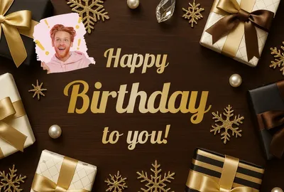 顔入り誕生日カード, 誕生日カード, 誕生日カードテンプレート