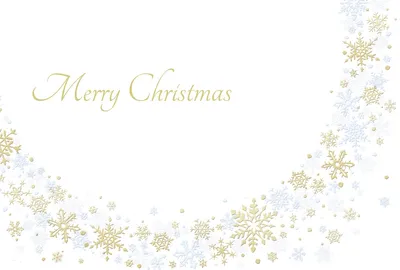 雪の結晶のクリスマスカード　白, メッセージカード, メッセージカードテンプレート