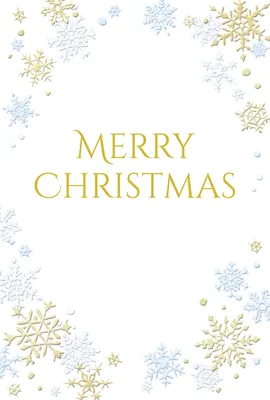 雪の結晶のクリスマスカード　白, 留言卡, 留言卡 模板