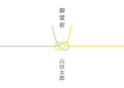 黄白あわじ結びの熨斗紙, チラシ, チラシテンプレート