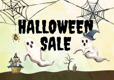 ハロウィンセールチラシ