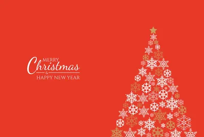 雪の結晶のクリスマスツリー, 메시지 카드, 메시지 카드 템플릿