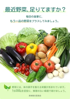 野菜推進チラシ, チラシ, チラシテンプレート