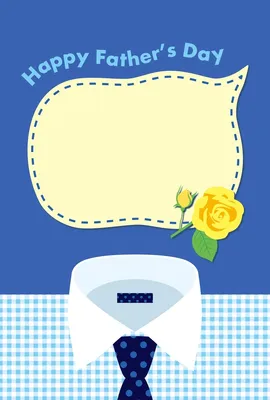 父の日メッセージカード　ネクタイ２, message card, message card template