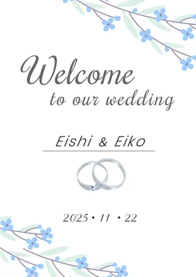 結婚式のウェルカムボード用ポスター, Poster, Poster template