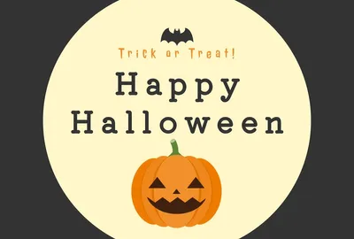 かぼちゃと月のハロウィンメッセージカード, thẻ tin nhắn, thẻ tin nhắn mẫu