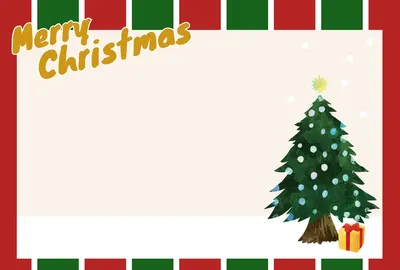クリスマスカード, メッセージカード, メッセージカードテンプレート