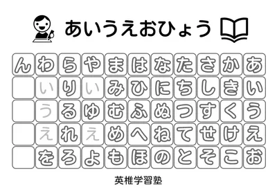 ひらがな表・あいうえお表A4ポスター, 海報, 海報 模板