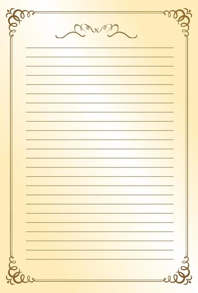 クラシックなフレームのメッセージカード, message card, message card template