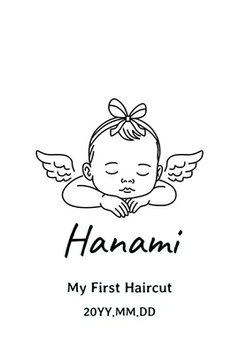 赤ちゃん天使ファーストカット記念, thẻ tin nhắn, thẻ tin nhắn mẫu