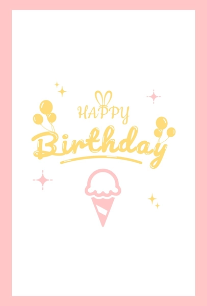 バースデーカード2, Thiệp sinh nhật, Thiệp sinh nhật mẫu