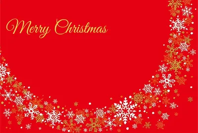 雪の結晶のクリスマスカード　赤, メッセージカード, メッセージカードテンプレート