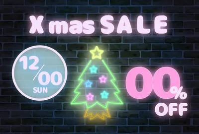 クリスマスセール, メッセージカード, メッセージカードテンプレート