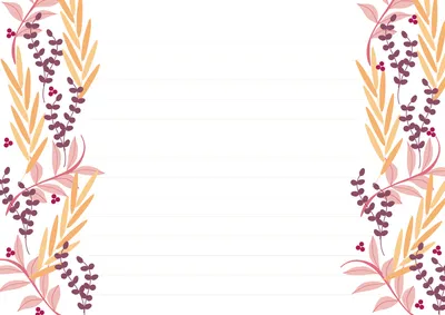 ボタニカル装飾フレームの植物便箋
, Bức thư, Bức thư mẫu