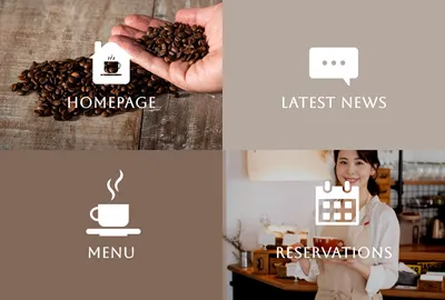 カフェ写真分割メニュー
, バナー, バナーテンプレート