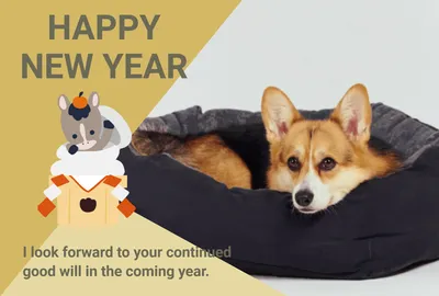New Year Card template 27573, New Year Card, New Year Card template
