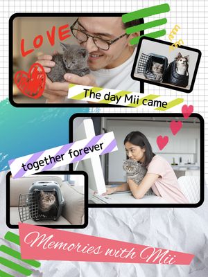 ペットとの思い出フォトデザイン