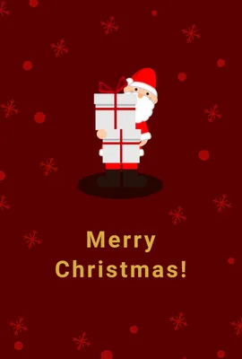 クリスマスカード（赤背景サンタ）, メッセージカード, メッセージカードテンプレート