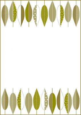 葉っぱフレームの植物便箋
, Bức thư, Bức thư mẫu