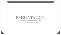 グレーの細線でまとめたシンプルなビジネスプレゼン資料, presentation , presentation  template