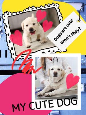 犬との思い出フォトデザイン