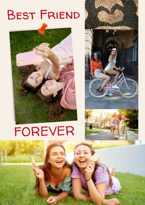 友達写真を使った友情コラージュ
, Photo Collage, Photo Collage template